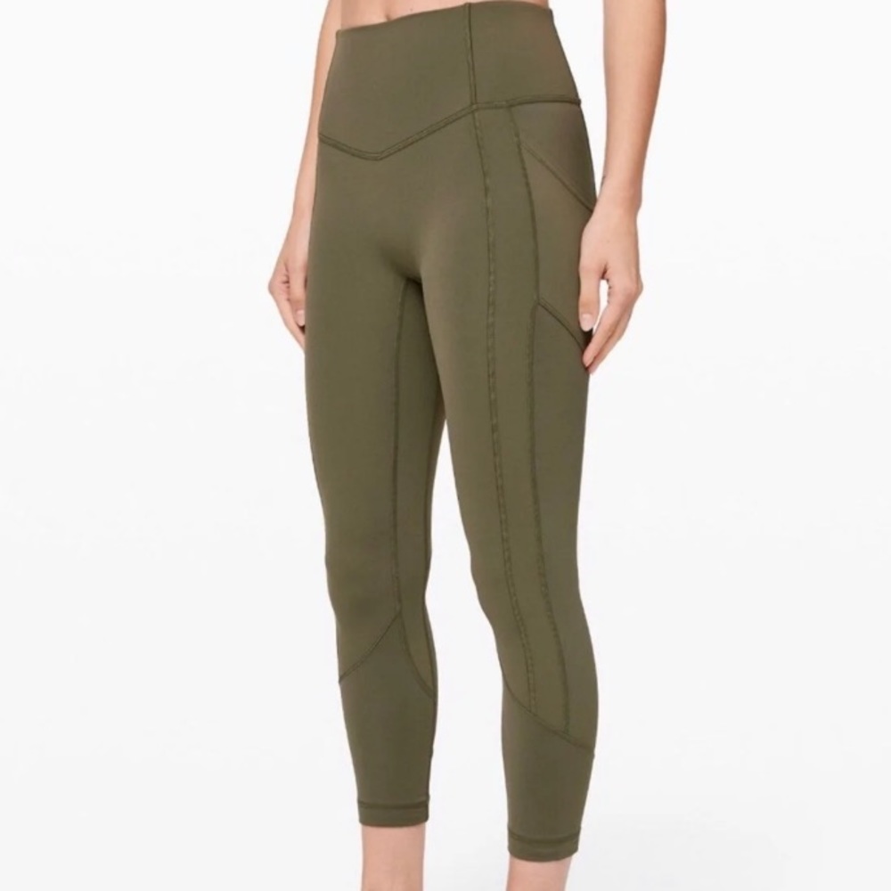 All The Right Places Lululemon Crop Sage
